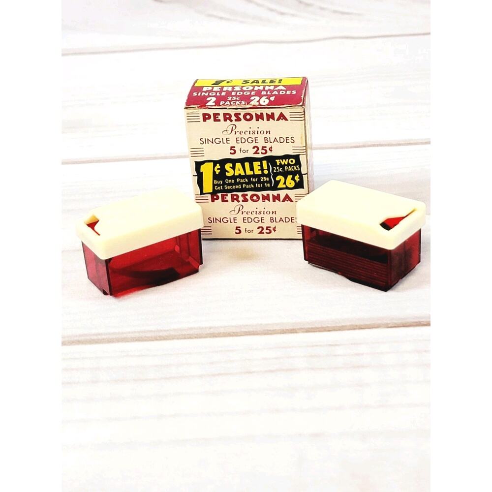 Vintage Personna Precision Single Edge Razor Blades 9-ct With Original Box.